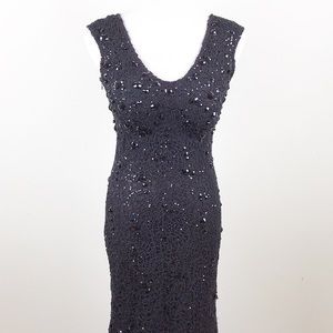 Rina diMontella Vintage Black Gown  Size 4